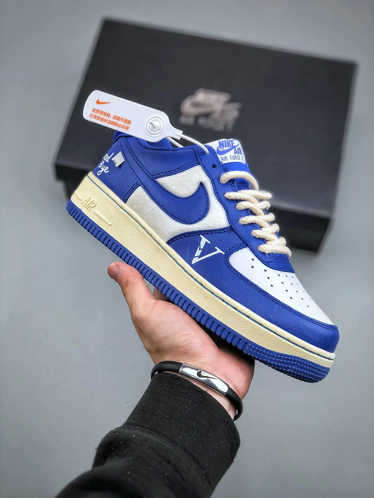 Nike Air Force 1 Low Blue Leather Sneakers Review | YtaYta